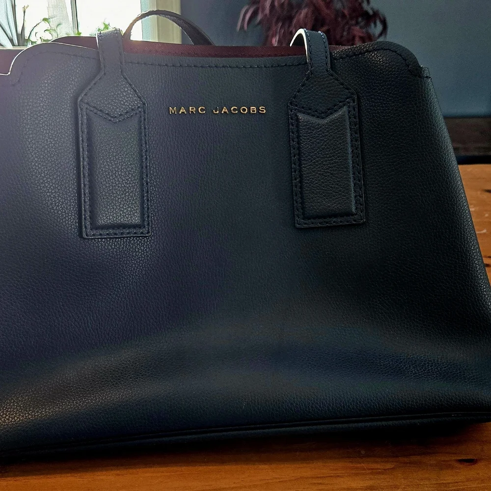 Marc Jacobs Blue Leather Tote - Picture 1 of 7